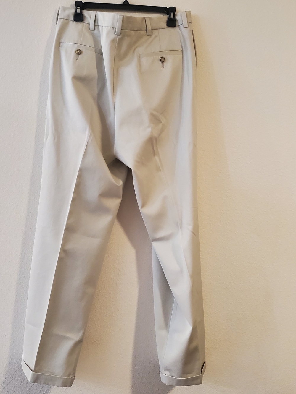 Haggar Men's Khaki Chinos in Light Beige Size 36X32 - Picture 3 of 7